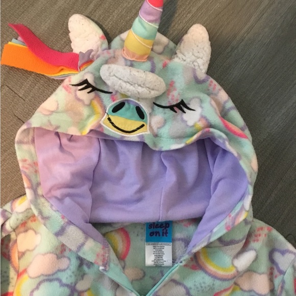 Girls, Hoodie pajamas, Unicorn, size L (14/16) - Picture 4 of 4
